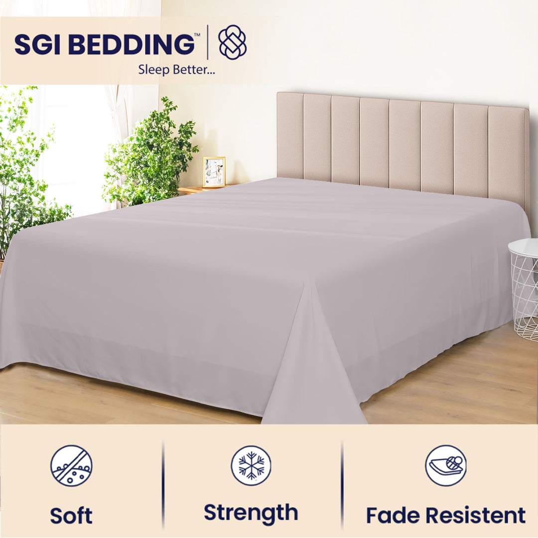 Bulk Microfiber Flat Bed Sheets – Hotel Flat Sheets 6 & 12 Pack