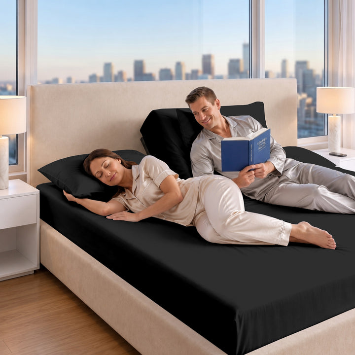 1000 Thread Count Cotton Top Split Fitted Sheet