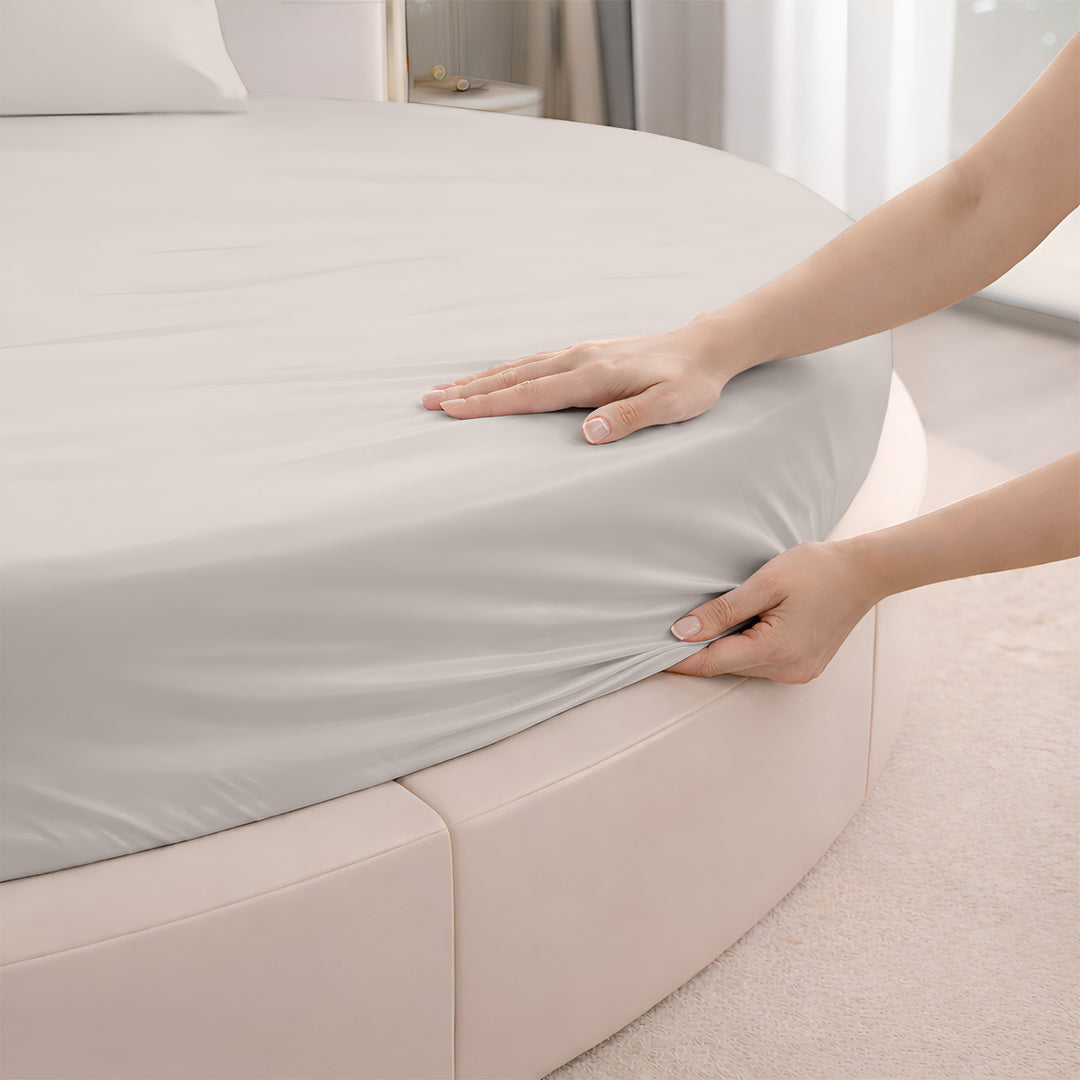 Serenity Bamboo Collection Round Fitted Sheet