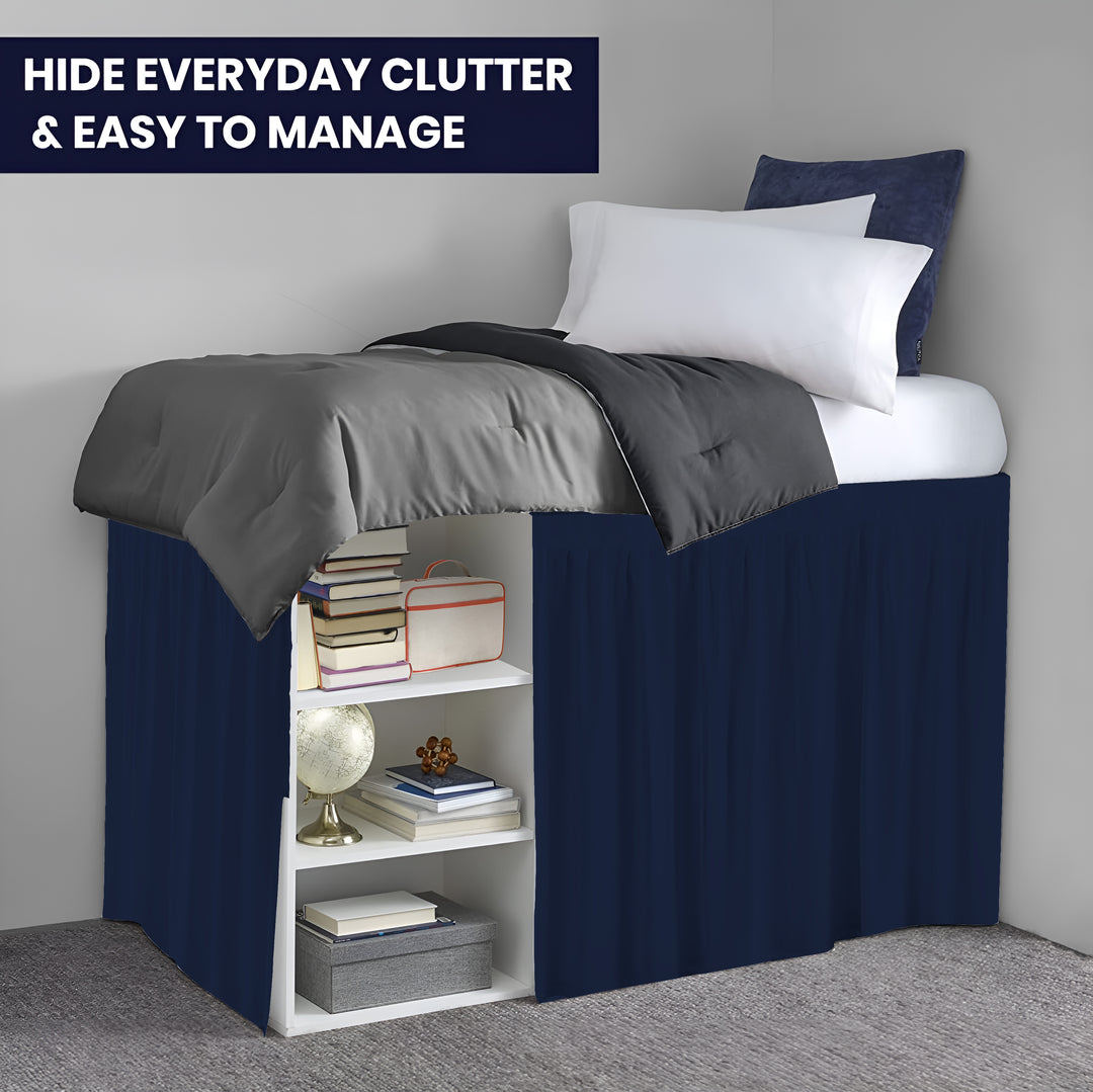 Ruffled Dorm Room Bed Skirt - Dorm Bedding