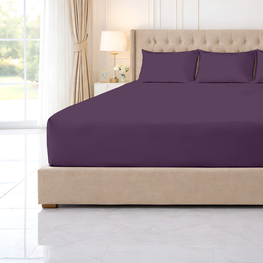 1000 TC oversize fitted sheet for Wyoming and Alaska King beds