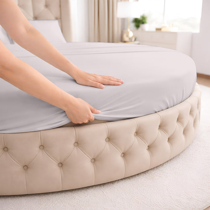 Serenity Bamboo Collection Round sheet set