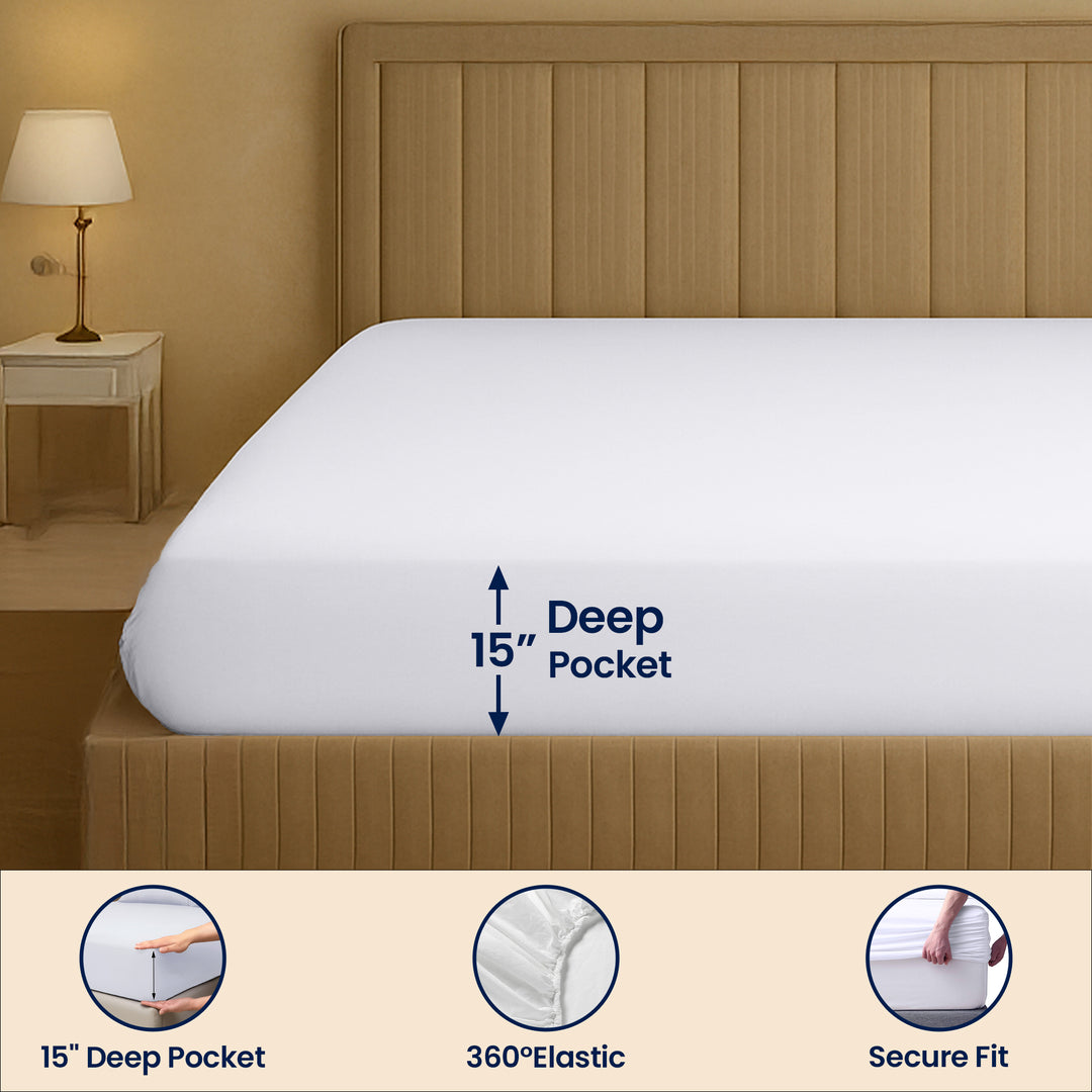 400 TC Fitted Sheet - Bulk Bed sheets