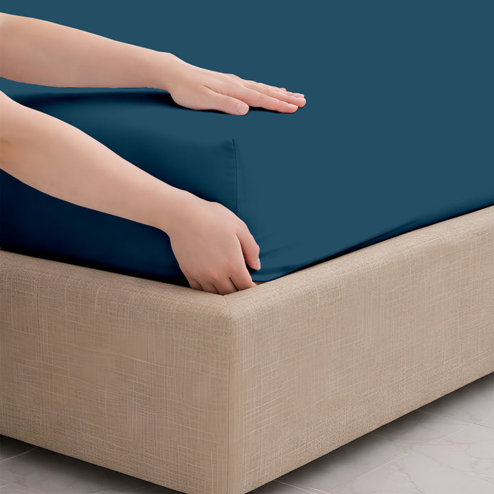 Oversize fitted sheet 1000 TC for Alaska King set