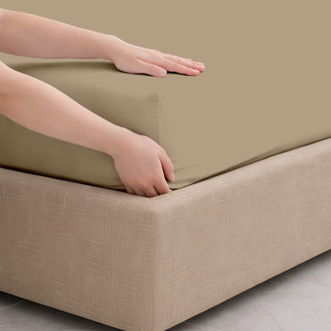 Oversize fitted sheet 1000 TC for Alaska King set