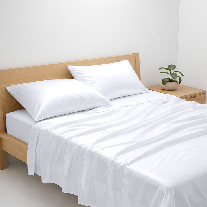Custom fitted bamboo sheet for thick mattress