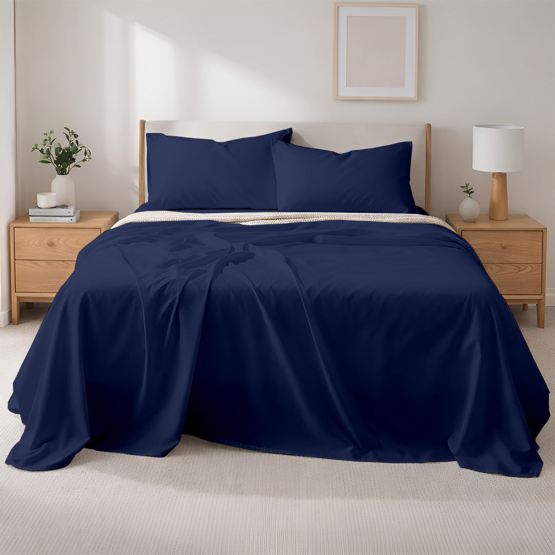 400 TC Egyptian Cotton Bulk Hotel Flat Sheets – Luxury Hotel Bedding (6 & 12 Pack)