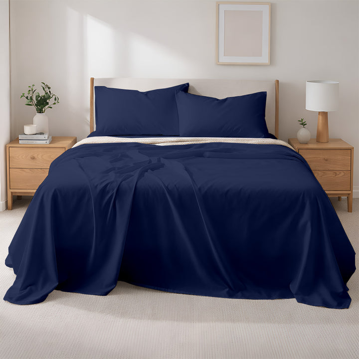 400 TC Egyptian Cotton Bulk Hotel Flat Sheets – Luxury Hotel Bedding (6 & 12 Pack)