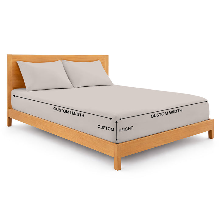 600 TC customized fitted bed sheets