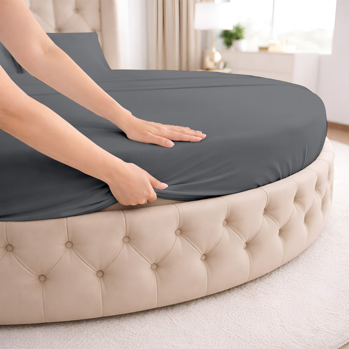 Serenity Bamboo Collection Round sheet set
