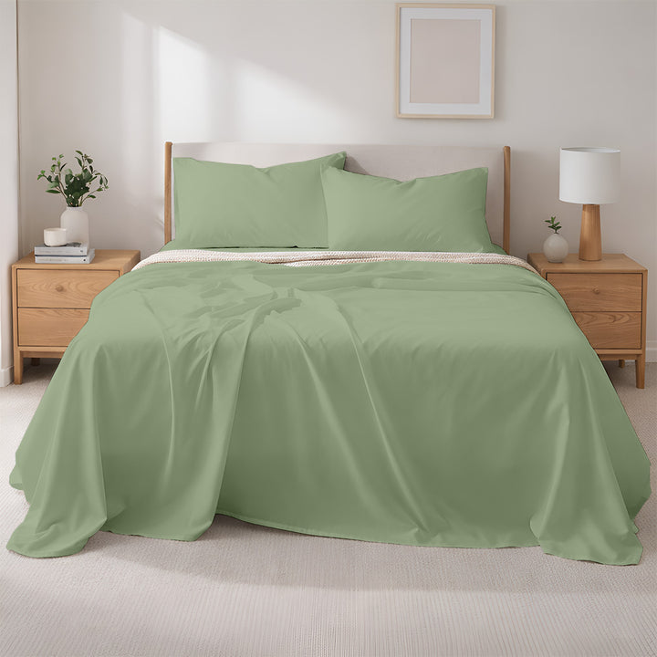 400 TC Egyptian Cotton Bulk Hotel Flat Sheets – Luxury Hotel Bedding (6 & 12 Pack)