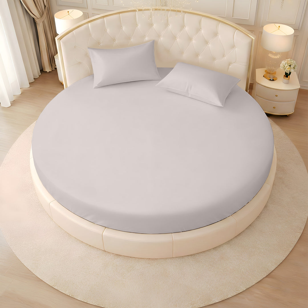 Serenity Bamboo Collection Round Fitted Sheet