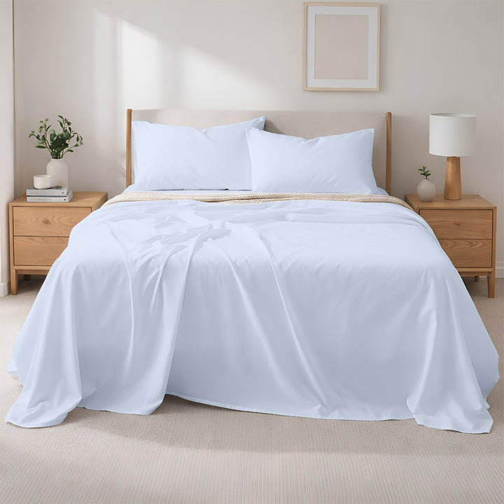 400 TC Egyptian Cotton Bulk Hotel Flat Sheets – Luxury Hotel Bedding (6 & 12 Pack)