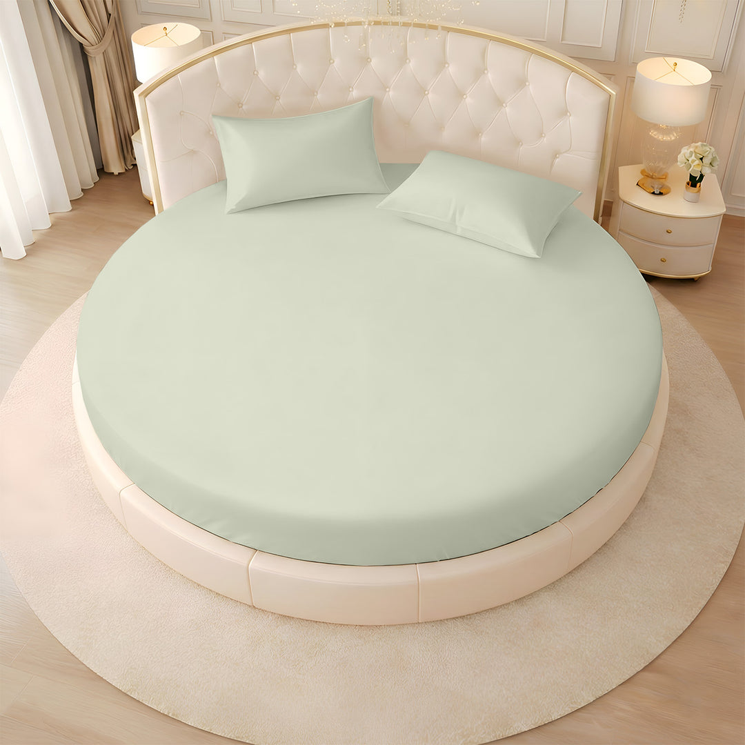 Serenity Bamboo Collection Round Fitted Sheet