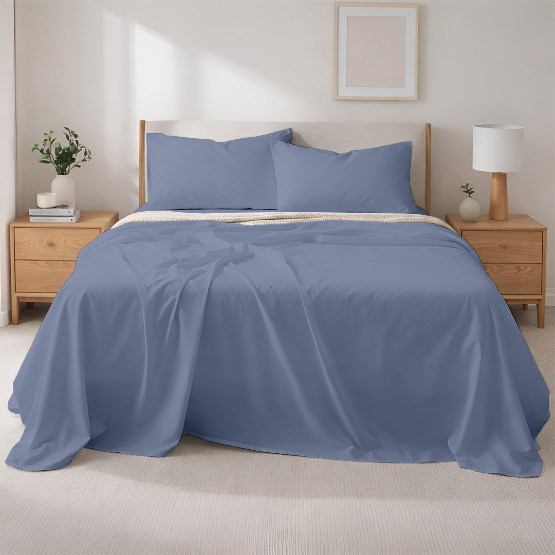 400 TC Egyptian Cotton Bulk Hotel Flat Sheets – Luxury Hotel Bedding (6 & 12 Pack)