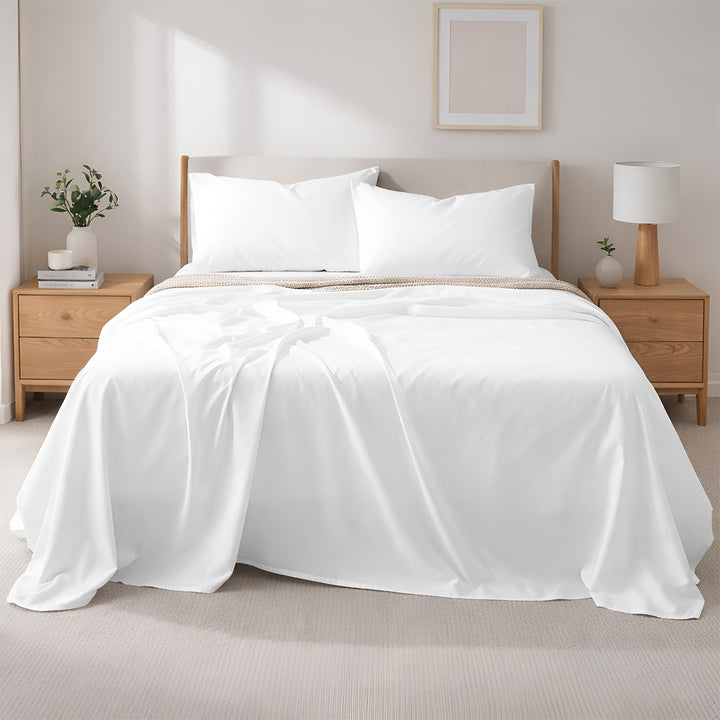 400 TC Egyptian Cotton Bulk Hotel Flat Sheets – Luxury Hotel Bedding (6 & 12 Pack)