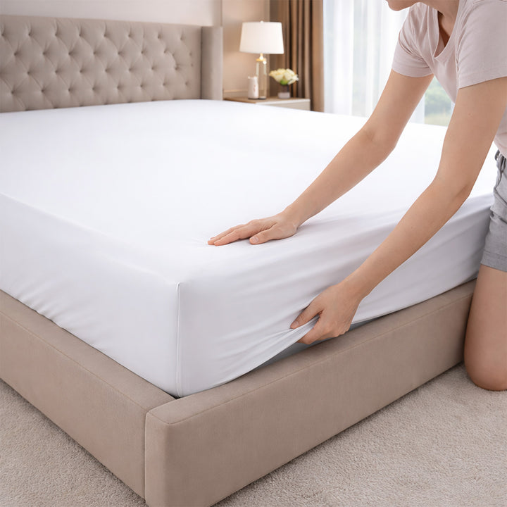 Bamboo Alaska King sheet set and Wyoming King sheets