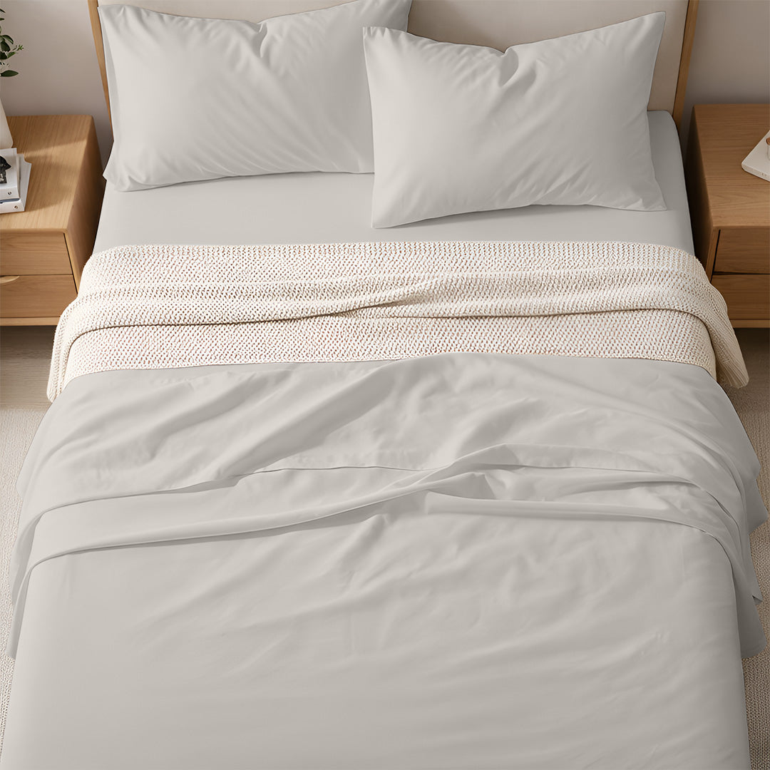 400 TC Egyptian Cotton Bulk Hotel Flat Sheets – Luxury Hotel Bedding (6 & 12 Pack)