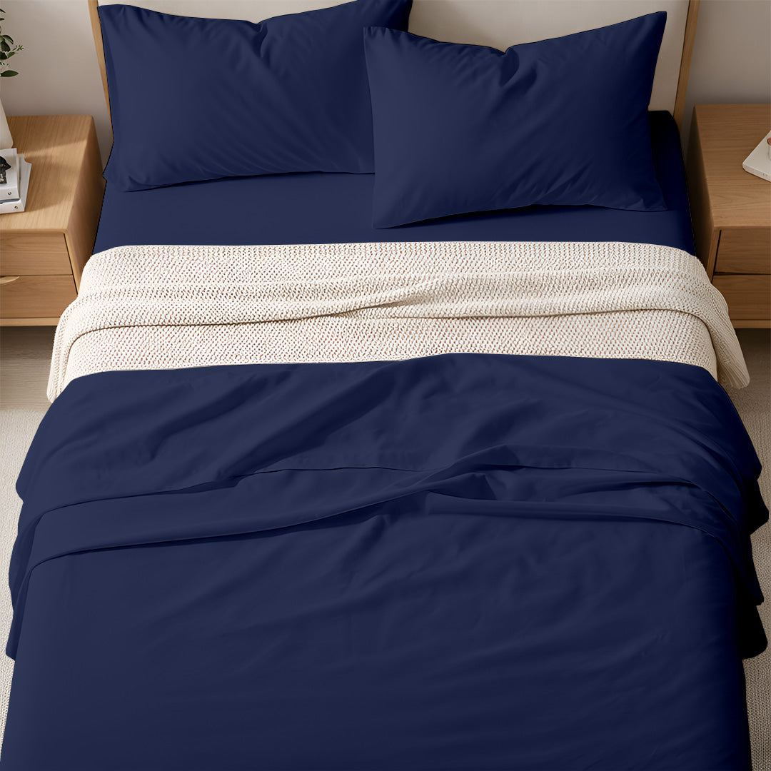 400 TC Egyptian Cotton Bulk Hotel Flat Sheets – Luxury Hotel Bedding (6 & 12 Pack)