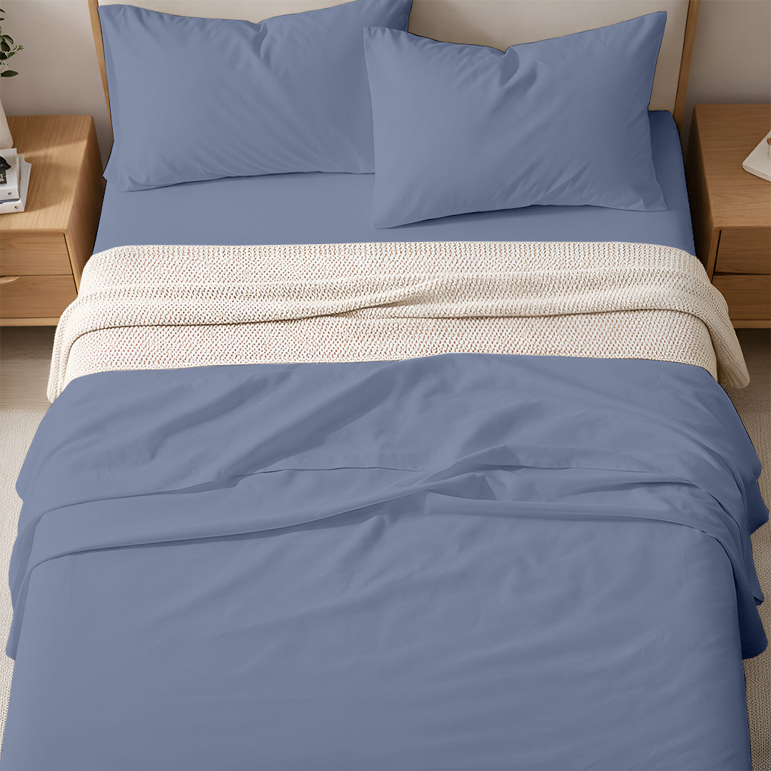 400 TC Egyptian Cotton Bulk Hotel Flat Sheets – Luxury Hotel Bedding (6 & 12 Pack)