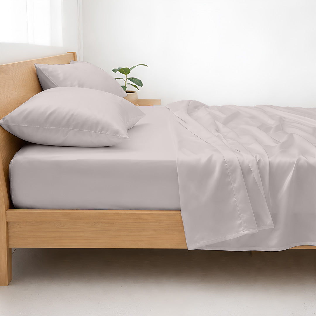 Elastic corner on custom bamboo fitted sheet