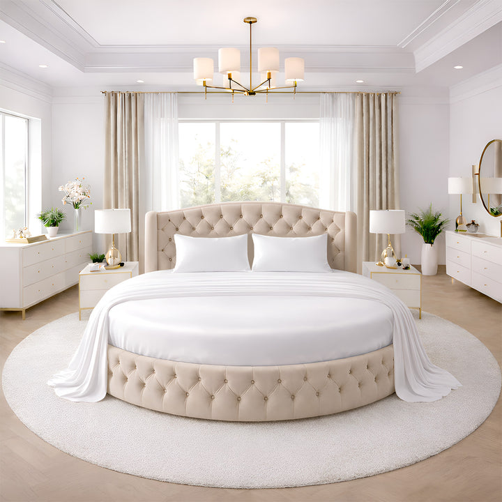 Serenity Bamboo Collection Round sheet set