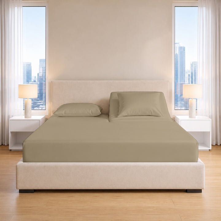 1000 Thread Count Cotton Top Split Fitted Sheet