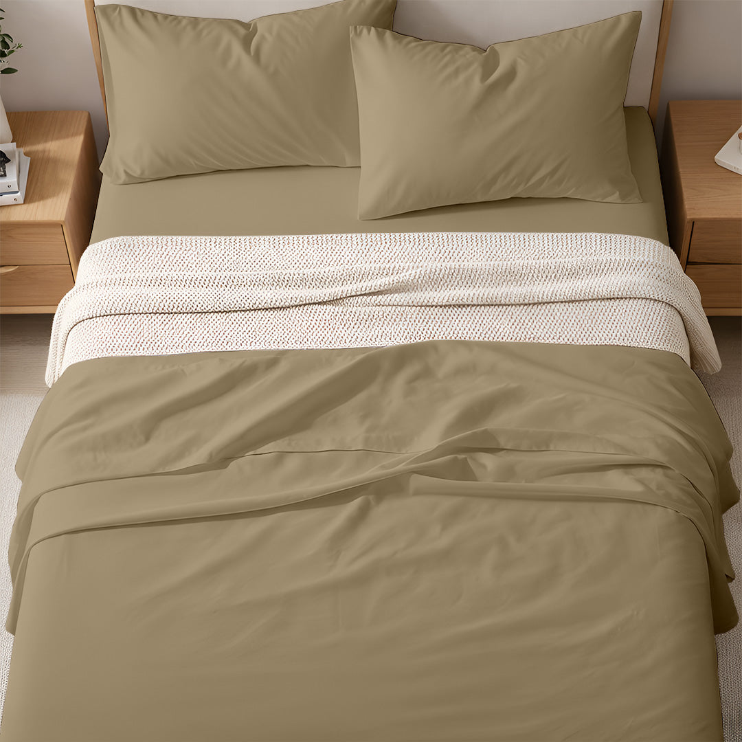 400 TC Egyptian Cotton Bulk Hotel Flat Sheets – Luxury Hotel Bedding (6 & 12 Pack)