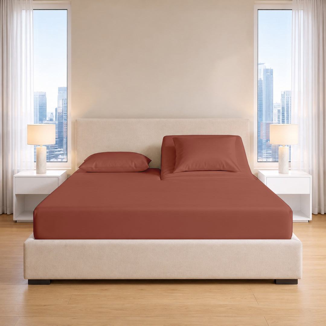 1000 Thread Count Cotton Top Split Fitted Sheet