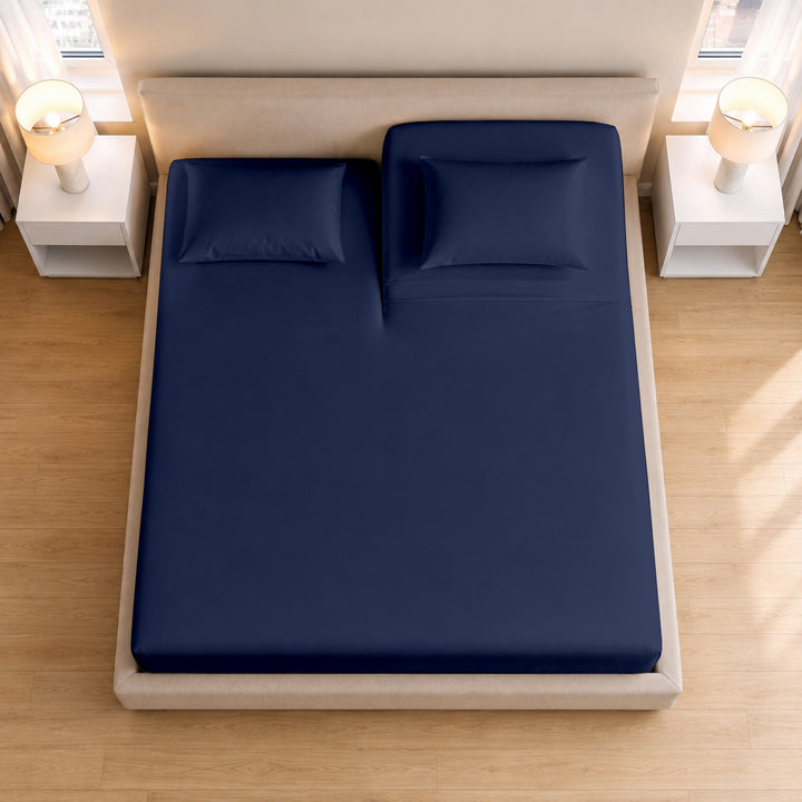 1000 Thread Count Cotton Top Split Fitted Sheet