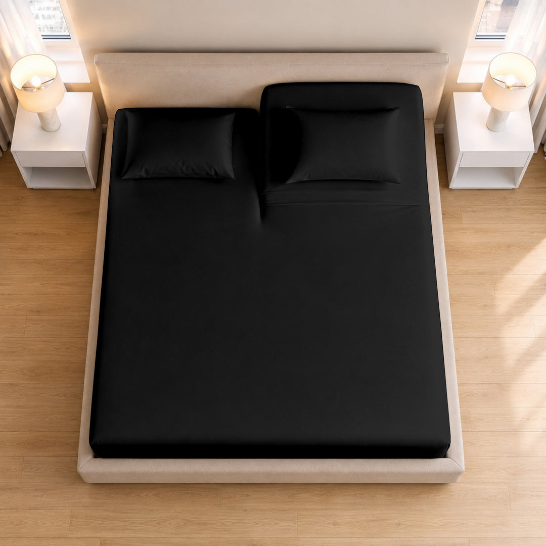 1000 Thread Count Cotton Top Split Fitted Sheet