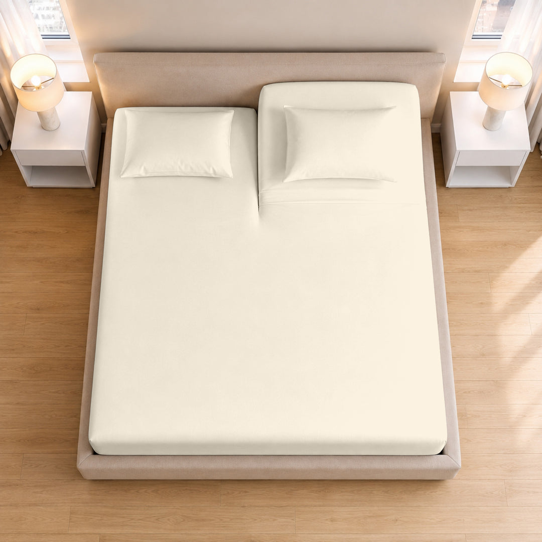 1000 Thread Count Cotton Top Split Fitted Sheet