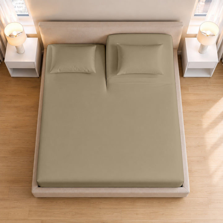 1000 Thread Count Cotton Top Split Fitted Sheet