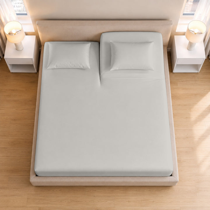 1000 Thread Count Cotton Top Split Fitted Sheet