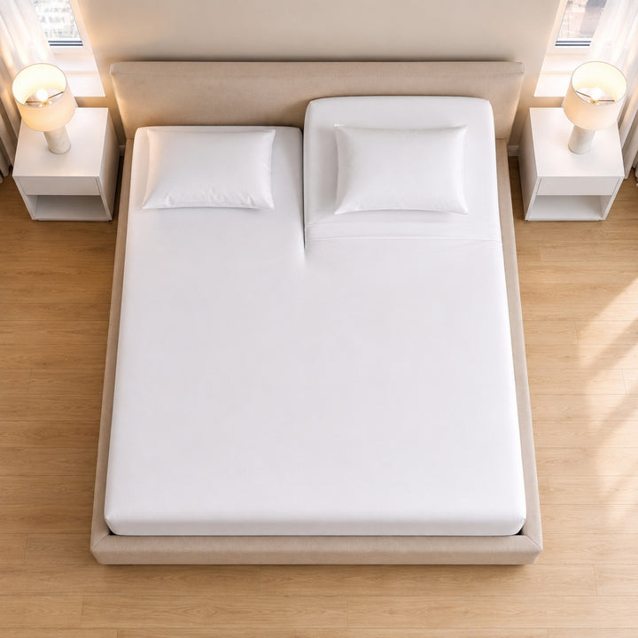 1000 Thread Count Cotton Top Split Fitted Sheet