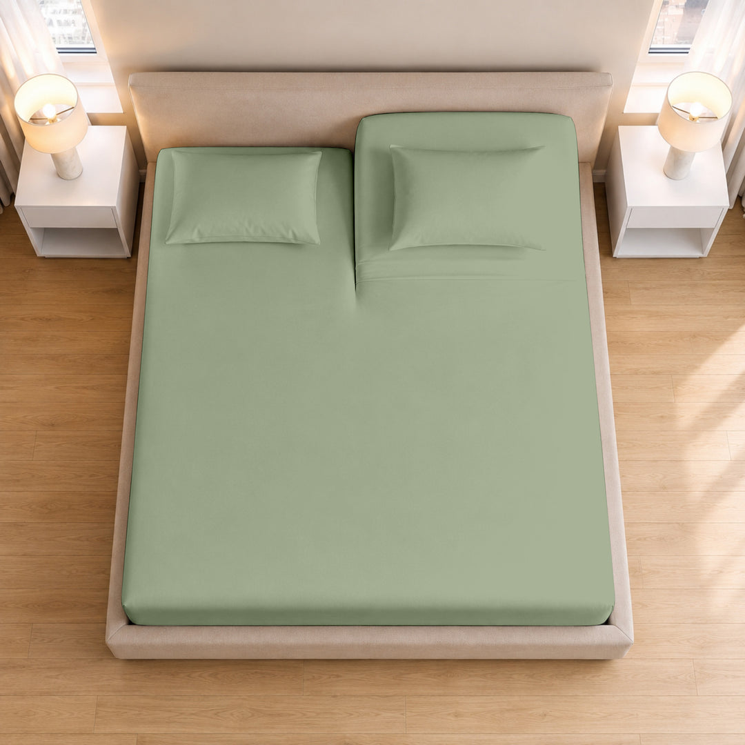 1000 Thread Count Cotton Top Split Fitted Sheet