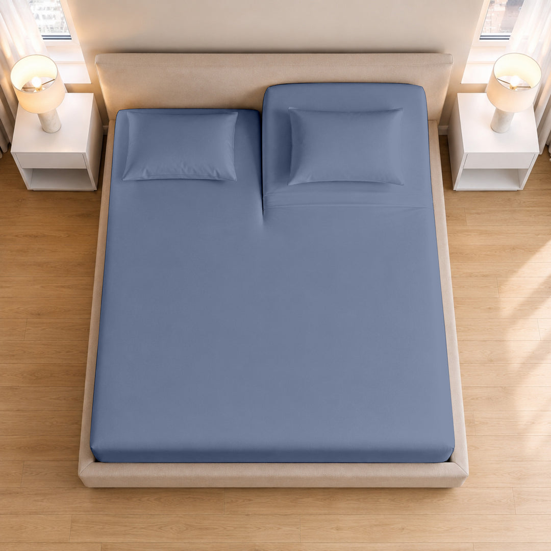 1000 Thread Count Cotton Top Split Fitted Sheet