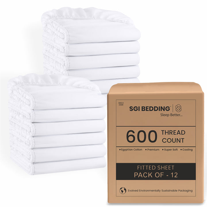 400 TC Fitted Sheet - Bulk Bed sheets