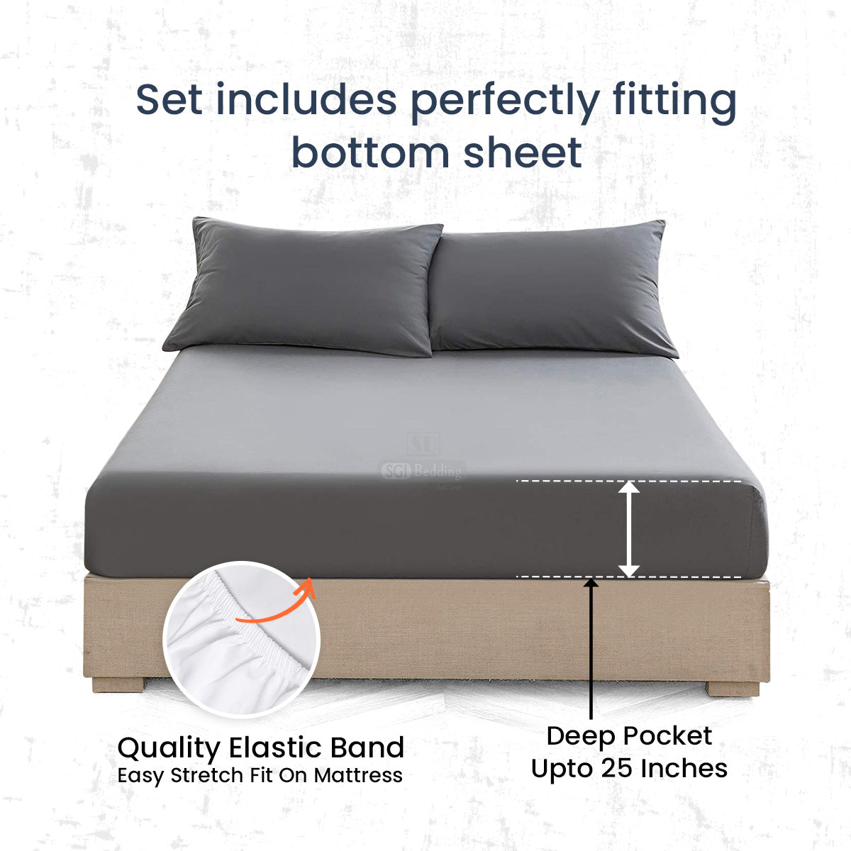 dark grey sheet set