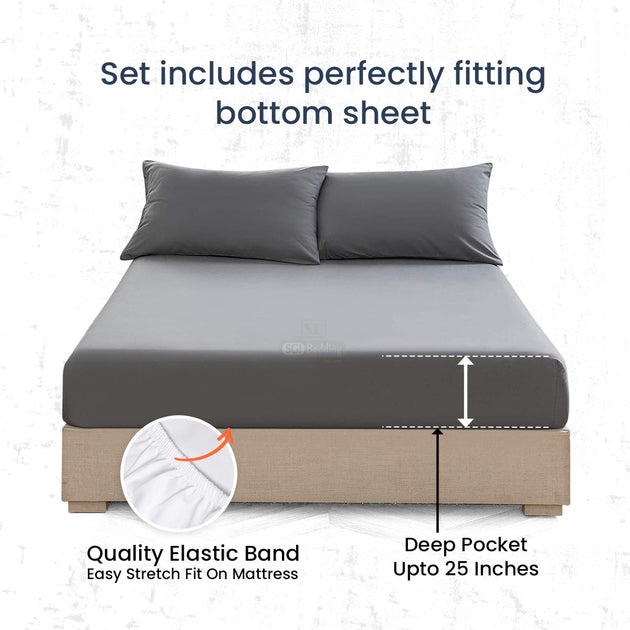 dark grey sheet set