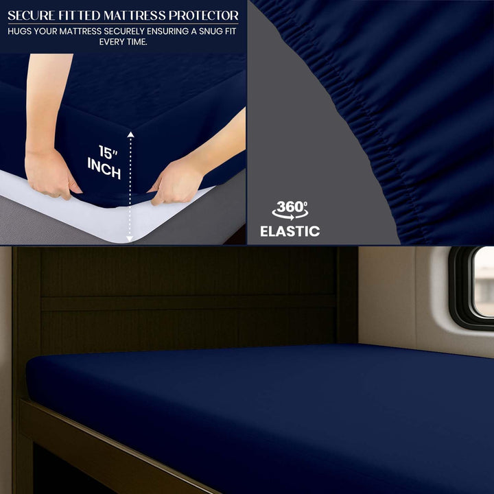 RV & Truck Sleeper Mattress Protector – Waterproof, Breathable, Perfect Fit for Camper & Semi-Truck Beds
