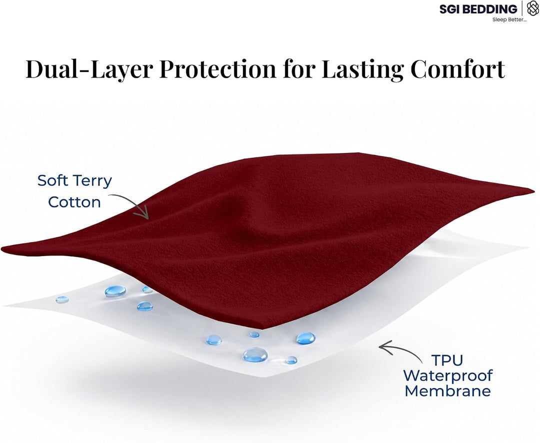 Oversized Mattress Protector – Waterproof, Deep Pocket, Elastic Fit for Large Beds