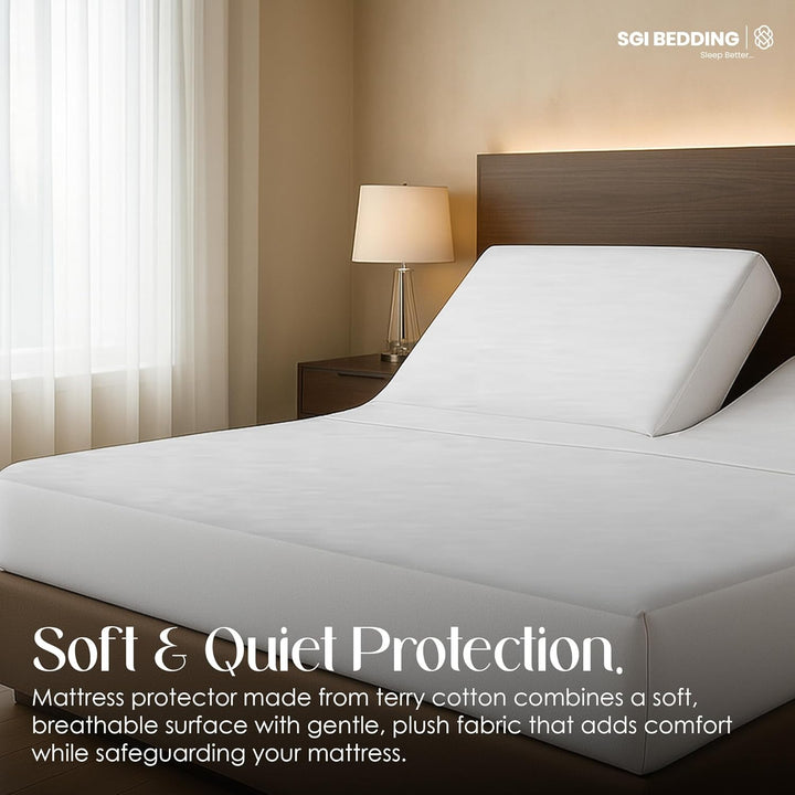 Top Split (Flex Head) Mattress Protector – Waterproof, Breathable & Perfect Fit for Adjustable Beds