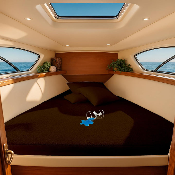100% Waterproof Mattress Protector for V berth/boat beds