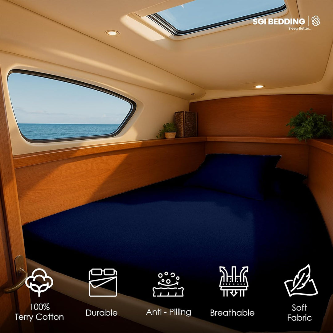 100% Waterproof Mattress Protector for V berth/boat beds