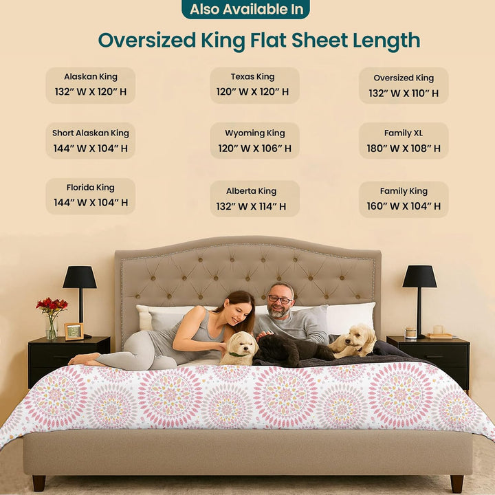 Signature Sateen Collection Oversized Flat Sheet