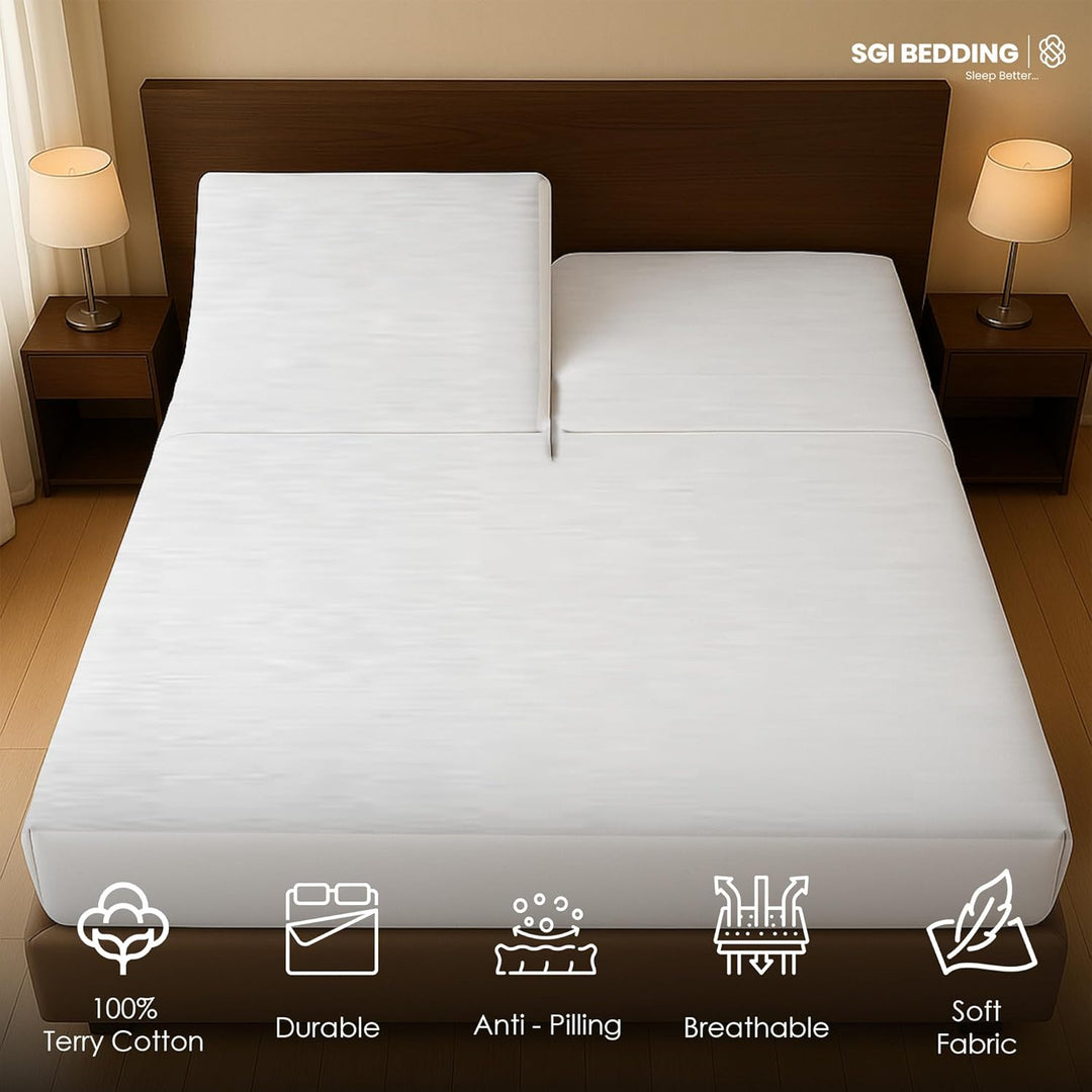 Top Split (Flex Head) Mattress Protector – Waterproof, Breathable & Perfect Fit for Adjustable Beds