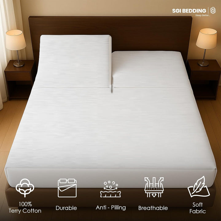 Top Split (Flex Head) Mattress Protector – Waterproof, Breathable & Perfect Fit for Adjustable Beds