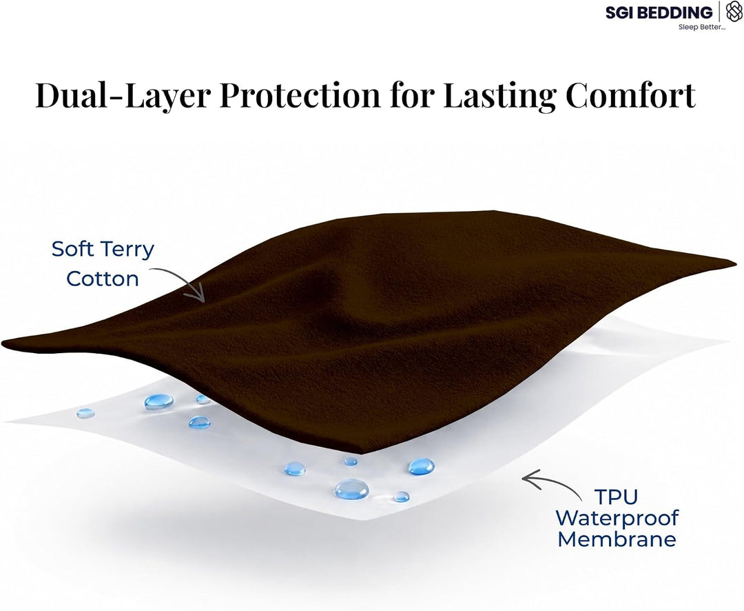 Oversized Mattress Protector – Waterproof, Deep Pocket, Elastic Fit for Large Beds