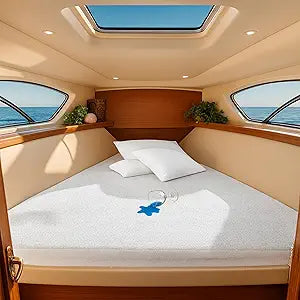 100% Waterproof Mattress Protector for V berth/boat beds